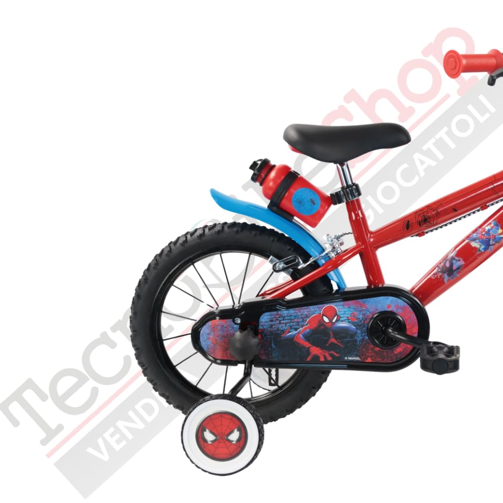TECNOBIKE SHOP - VENDITA ACCESSORI GIOCATTOLI Vélo Enfant Denver Albri Spiderman Marvel - Taille 14 pouces