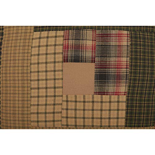 Tea-Cabin-Rustic-12×12-Patchwork-Pillow-Green-Thanksgiving-Cotton-Square-Bedroom-Decor Tea Cabin Rustic 12×12 Patchwork Pillow Green Thanksgiving Cotton Square Bedroom Decor