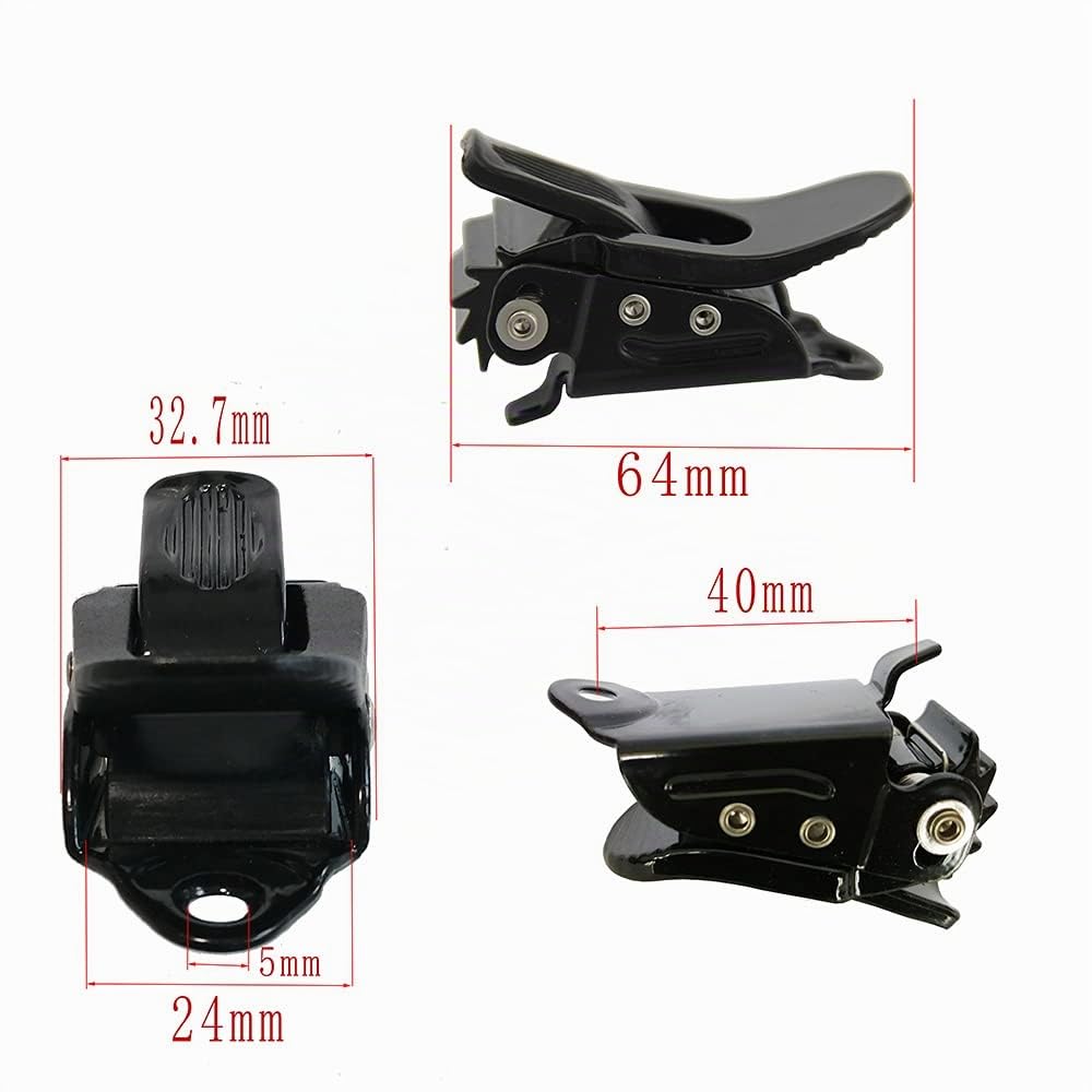 Fixation de Snowboard UP100 avec 2 Boucles à Cliquet et 2 Sangles
