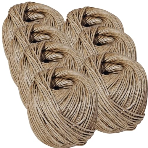 KIT C/7 Un. Fio Cordão Barbante Rami 4mm 500g Aprox. 130 Mts Artesanato Convite Amarração Presente