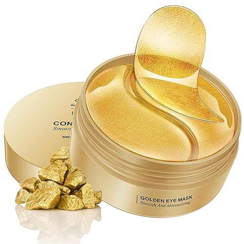60 Piezas Máscara para Los Ojos,Parches ojos, Máscaras Gel para Ojos Hinchados,Hidratación Ojeras para Eliminación Ojos Bolsas y Ojeras, Parches para Antiarrugas