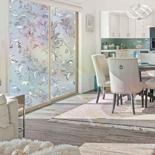 Image of CREON Premium Window Films for Privacy Frosted Window Film self Adhesive Decorative Window Sticker Home Office Glass Stickers for Doors, Bathroom, Living Room (MERIGOLD /Frosted, 12X80 in)