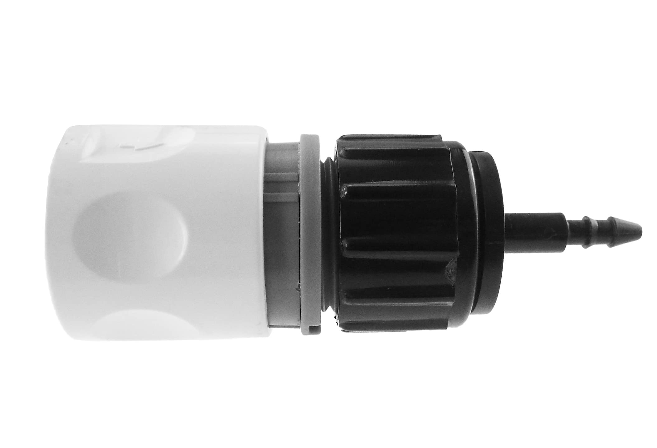 Garden watering hosepipe connector/adaptor/joiner to 4/6mm micro irrigation pipe (white adaptor)