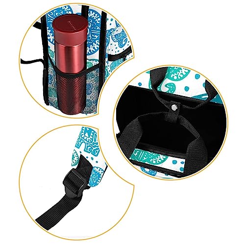 Sac à dos pour garçons éléphant vert bleu multicolore réglable - 2