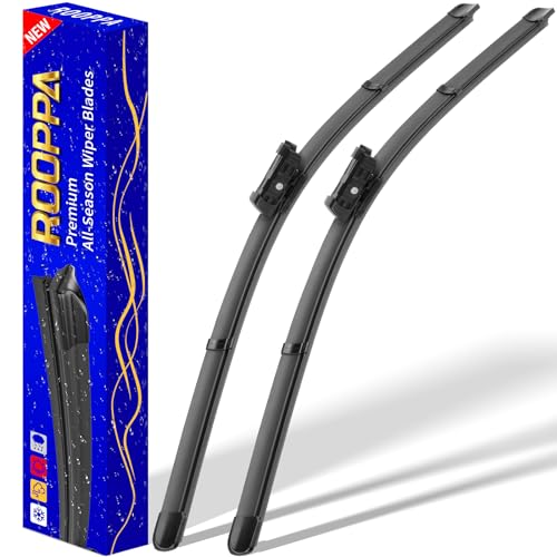 2 wipers Replacement For 2017-2023 2024 2025 Tesla Model 3/2020-2023 2024 2025 Model Y Original Equipment Replacement Wiper Blade - 26/19 (Set of 2) Top Lock