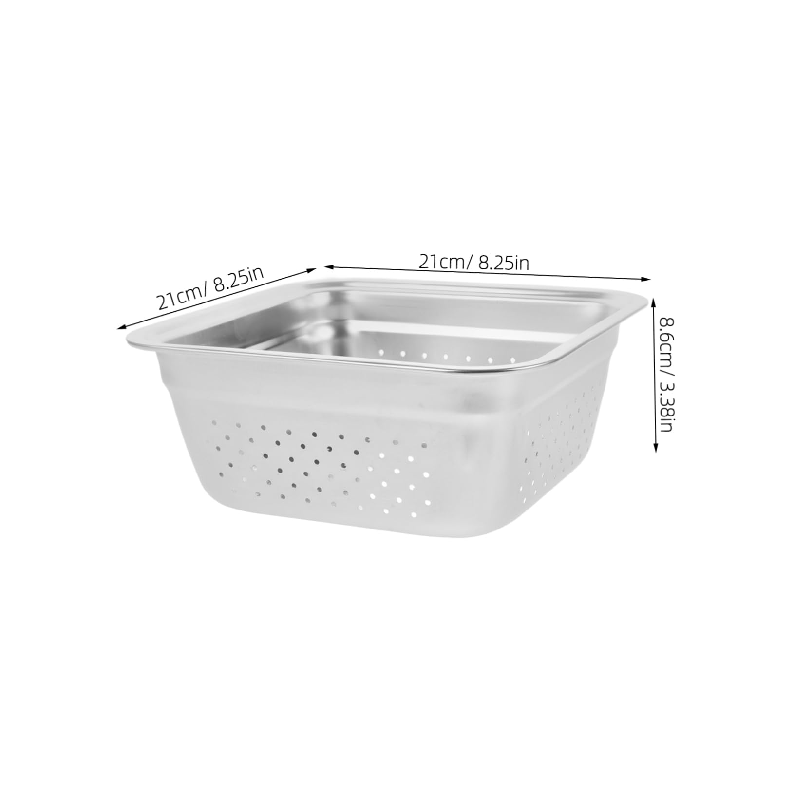 BESPORTBLE 2stücke Wiederverwendbarer Grillkorb Aus Edelstahl Tragbare BBQ Grill-Schale Mit Löchern Für Gemüse Und Für Outdoor-Camping Und Gartenpartys