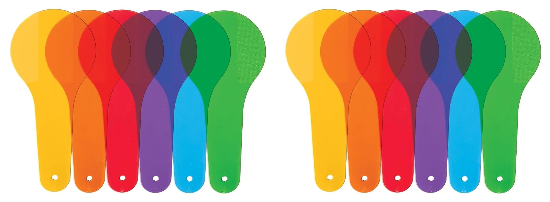 12Pcs Color Paddles,Transparent Color Paddles, Color Learning, Optics Color Filter Plate Montessori Educational Science Kits Educational Painting Color Drawing Cognition Science Learning and Education