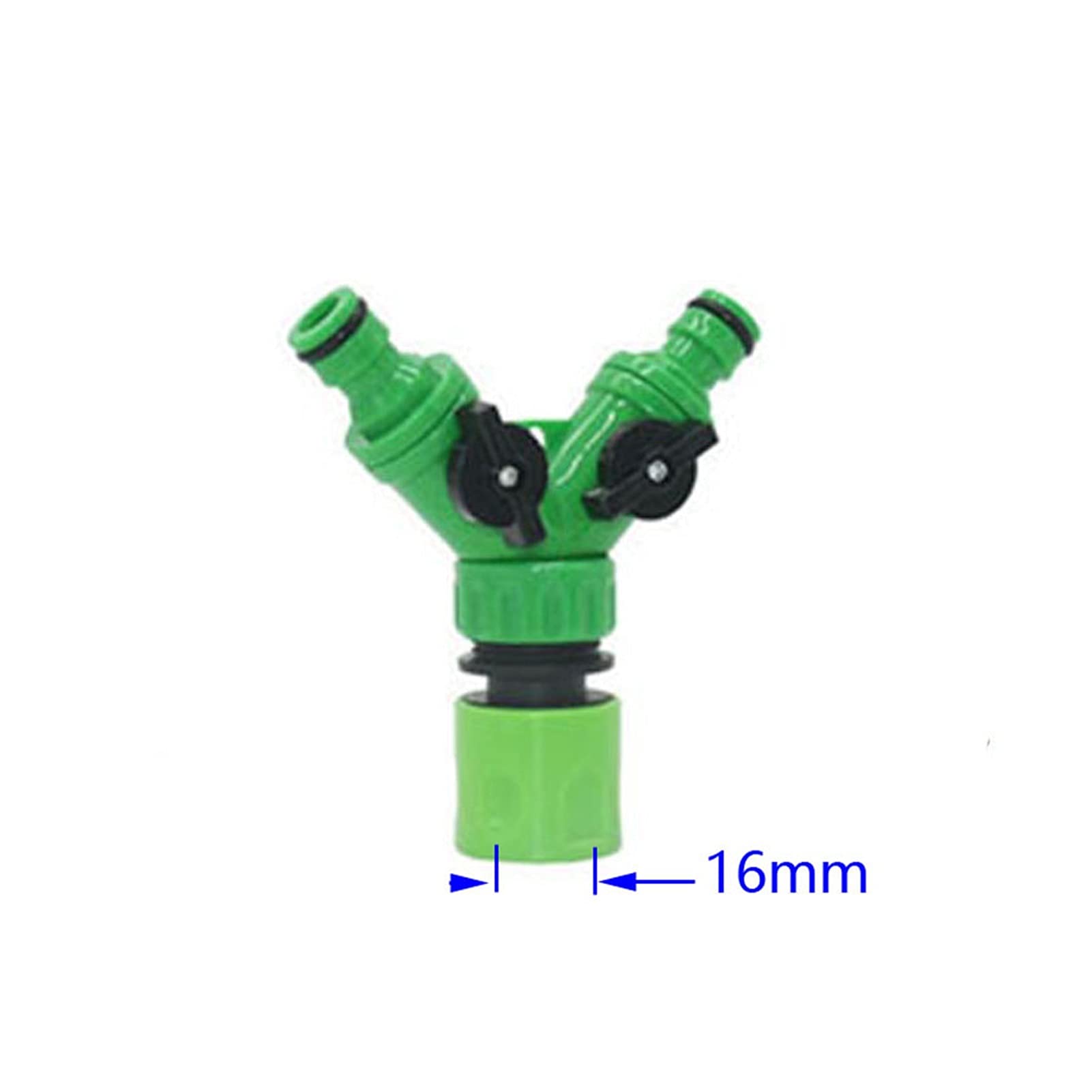 Adaptador de Conector de Manguera, 10 Piezas, Manguera de Jardín, Dispensador Deua de Grifo de 2 Vías, Válvula de Riego de Acoplamiento Rápido, Adaptador de Colector de Tubería Deua de Jardín de 1/4 3