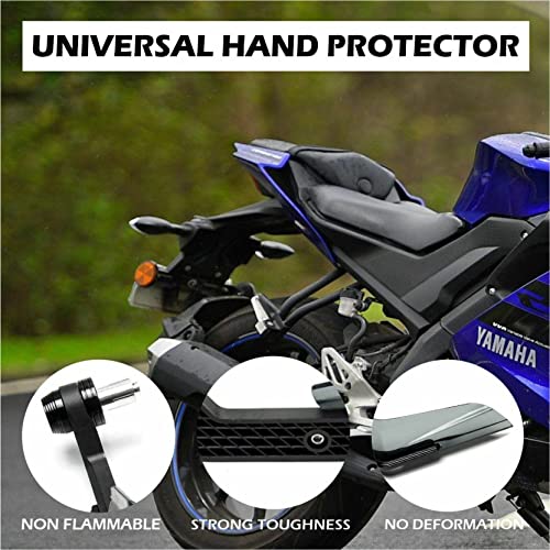 Image of Universal Motorcycle Bike Clutch Lever Protector Brake Guard Handlebar levers Protect Handguard Adjustable & Extendable for All Bikes (Black)
