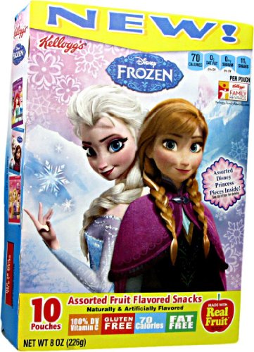Kellogg's Disney Frozen Assorted Princess Fruit Flavored Snacks 8oz 2 Pack (frozen)