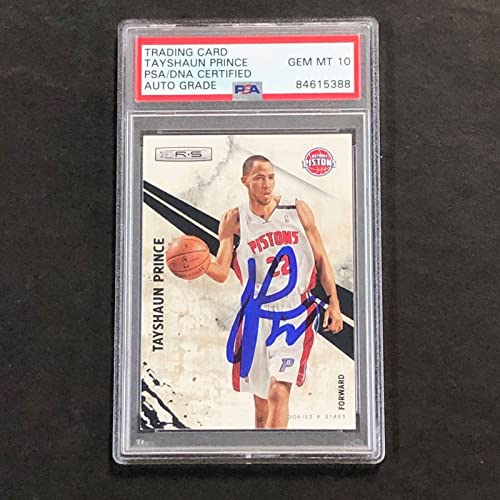 2010-11 Panini Rookies & Stars #26 Tayshaun Prince Signed Card ...