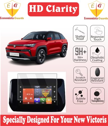 Image of Premium Screen Guard For MARUTI SUZUKI VICTORIS 2025+ |LXI VXI VXI AT ZXI CNG | || 7 Inch Touchscreen Infotainment Protector || Anti Scratch || Victoris Car Display Accessories
