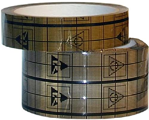 Image of Adhesive Grid ESD Tape, EMI Shield Conductive Cellophane Tape, Anti Static - Static Sensitive Area | Pack of 24 | 1 /2 Inch | 3 inch Core | TT CT1204-PK24