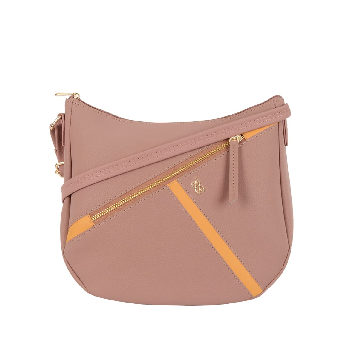 Baggit Women Pink Saddel Sling Bag Medium Size | Ladies Stylish Casual Cross Body Purse Handbag (B0C2ZCJZBP) Amazon Price History, Amazon Price Tracker