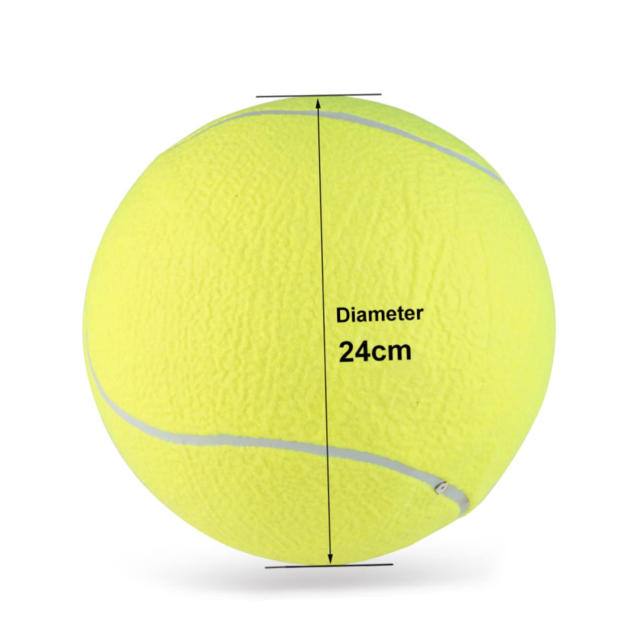 TOYANDONA Palla da Tennis Gonfiabile 9.5 Pollici con Ago, Grande Pallina per Cani e Ragazzo Ragazza, in Gomma e Fibra Sintetica