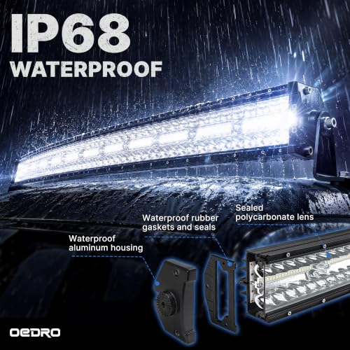 Image of OEDRO 52 Inch 1525W Curved LED Light Bar Triple-Row Spot Flood Combo