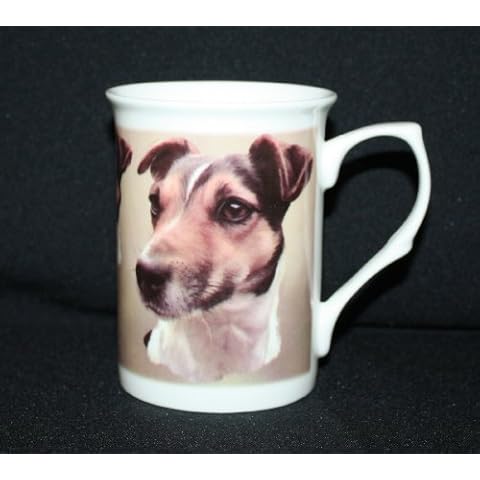 Jack Russell Terrier Dog ON A FINE Bone China Mug New Gift Cover