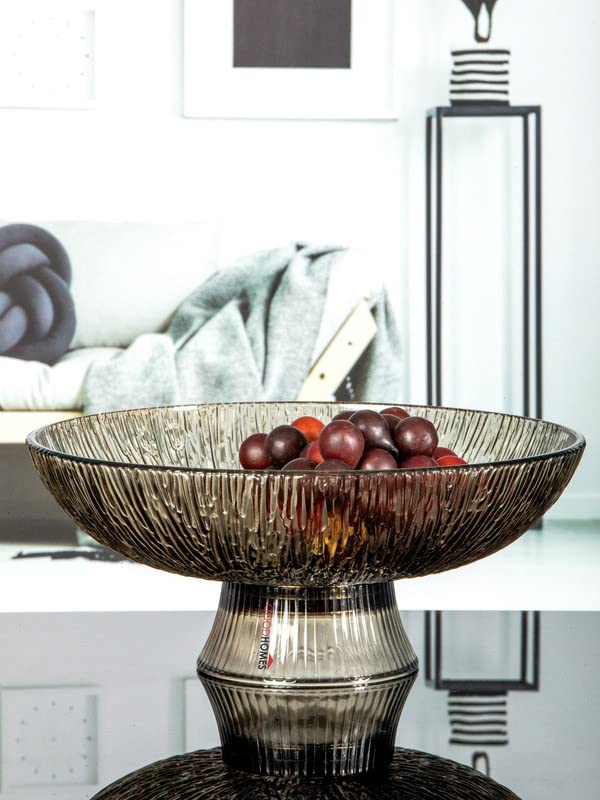 Image of Goodhomes Glass Fruit Bowl Ex6001-10B-L15, 1000 ML,Transparent