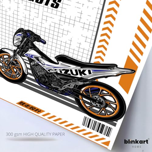 Image of BLINKART Suzuki SatriaCar Posters Sticker Gift Items for Boys Room Wall Decor || Comes with Double-Sided Tape|| Decoration Bedroom Living Room Office Studio Decor | 12x18 In (A3) - CAR-248