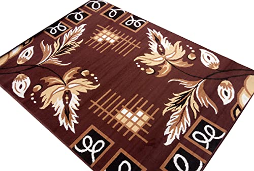 Image of Home Decore Acrylic Carpet for Your Living Room & Drawing Room Aywhere in Your Home (210x300 Coffee Colour)- 7x10 Feet