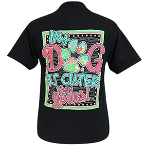 Girlie Girl Originals My Dog Black Short Sleeve Tee (Large)