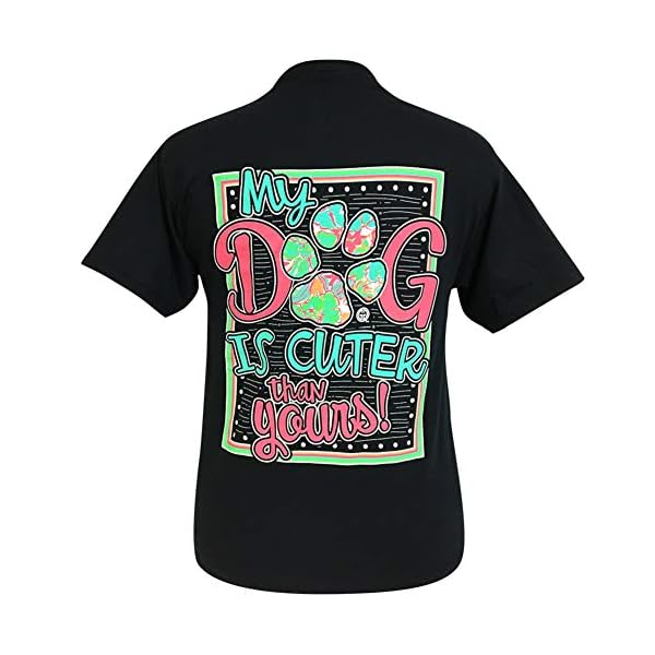Girlie Girl Originals My Dog Black Short Sleeve Tee (Large)