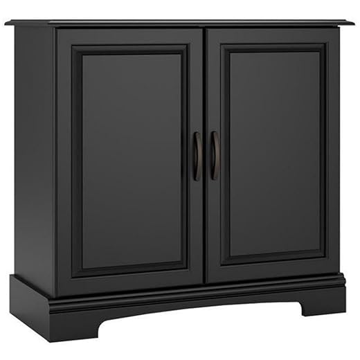 Ollie & Hutch Harbor 29 - 37 Gallon Aquarium Stand in Black | Modern Fish Tank Stand with Storage Shelves | Fits up to 37 Gallon Tanks | Flipper Collection | Ideal for Fresh or Saltwater Aquariums