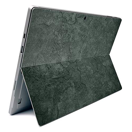 Image of MightySkins Carbon Fiber Skin for Microsoft Surface Pro 7 - Green Stone | Textured Carbon Fiber Finish | Easy to Apply, Remove, and Change Styles | Made in The USA