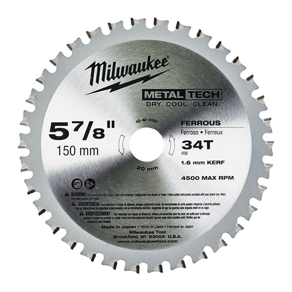 Milwaukee 150mm 5-7/8" Ferrous Metal Cutting Blade