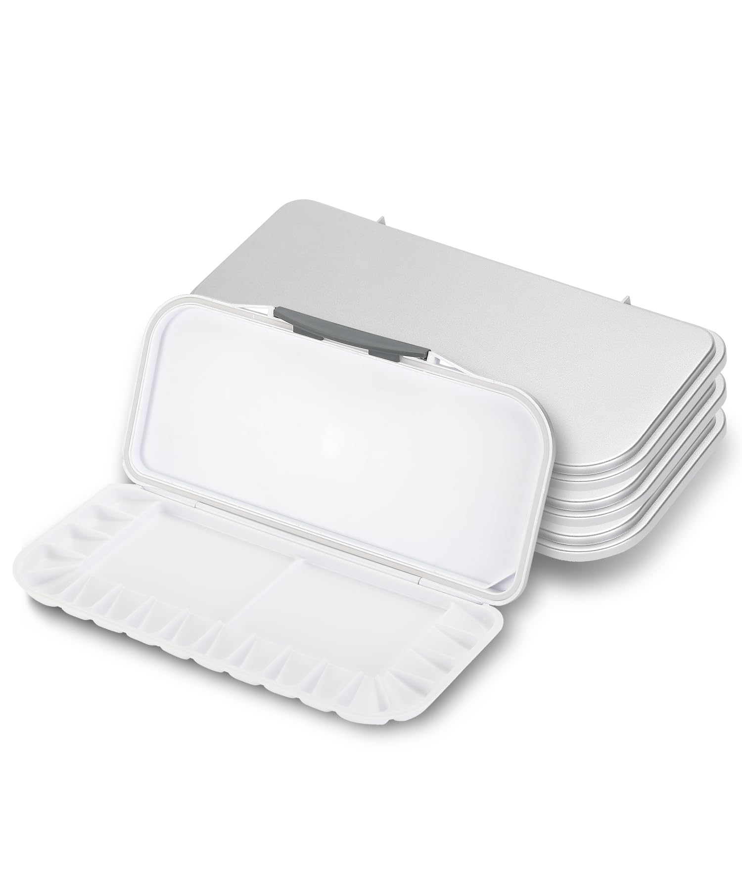 Mr. Pen- Airtight Watercolor Palette With Lid, 4 Pack, 18 Wells and 2 Mixing Areas, Paint Pallet, Empty Folding Paint Tray