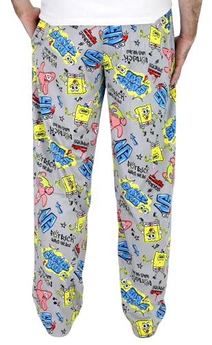 Nickelodeon SpongeBob Pajama Pants for Men - Fleece SpongeBob Pajamas for Adults - SpongeBob & Patrick3