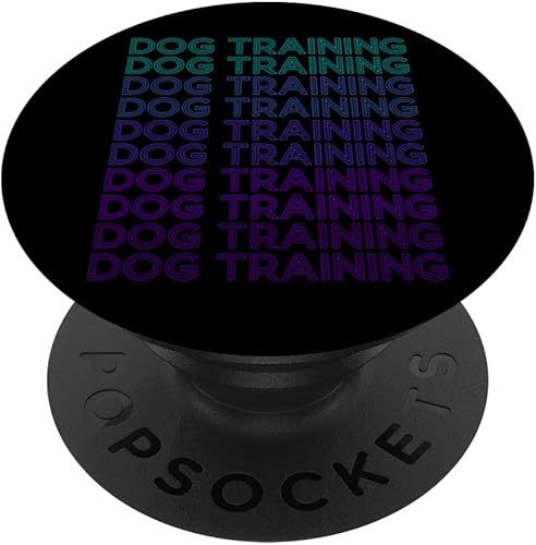 Dog Training Dog Trainer Retro Dog Agility PopSockets Swappable PopGrip