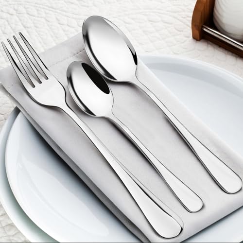 Dinner Forks 8 Pieces, 20.5cm Stainless Steel Cutlery Set, Mirror Polished Silver Table Forks for Home, Kitchen, Restaurant, Dishwasher Safe, Classic Design - Image 6