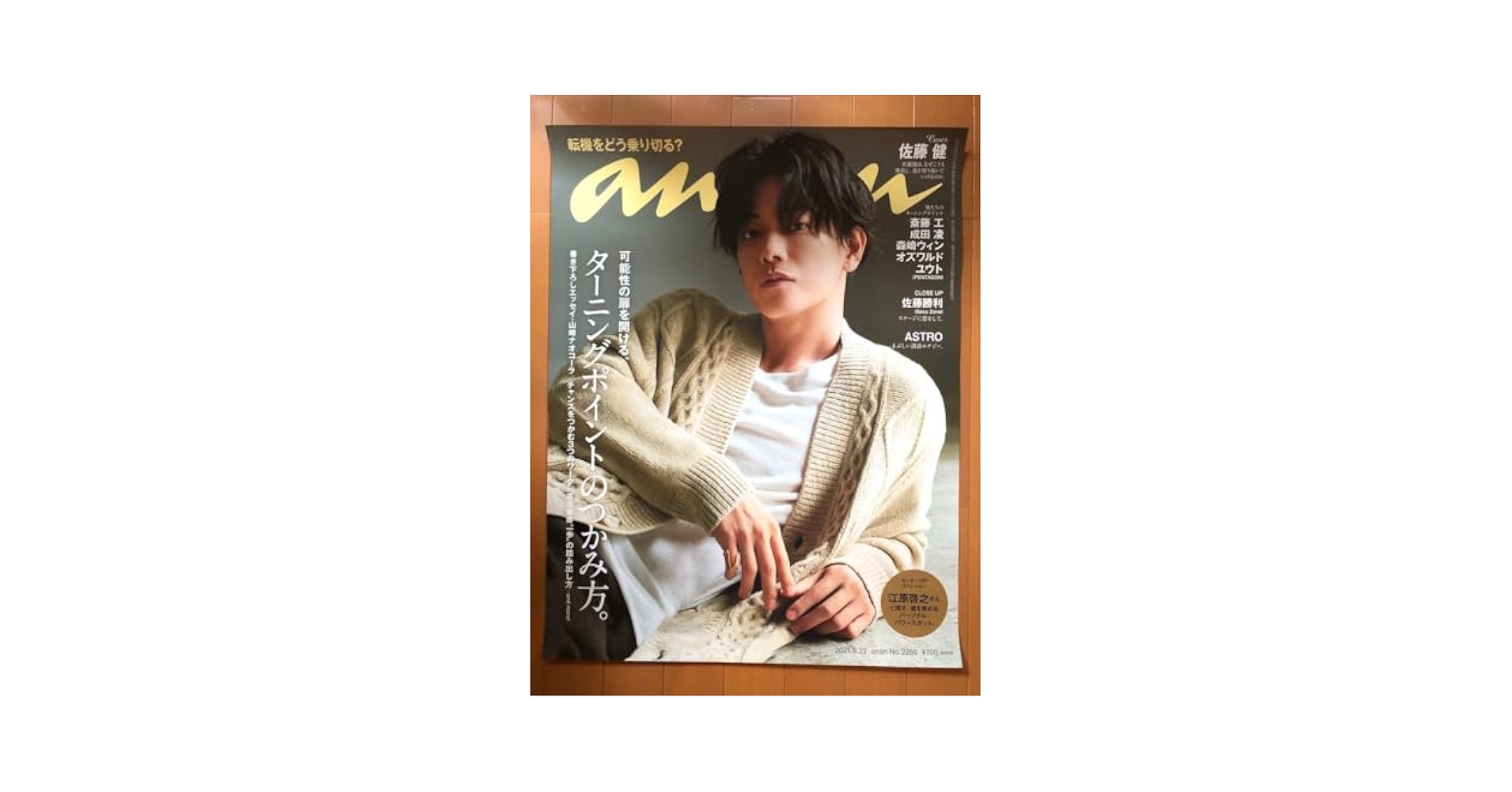【大型配送タイプ】佐藤健さん掲載2ページ（ポスターサイズ）#5578 Amazon.co.jp: 大型配送タイプ鈴木亮平吉沢亮さん掲載2ページ