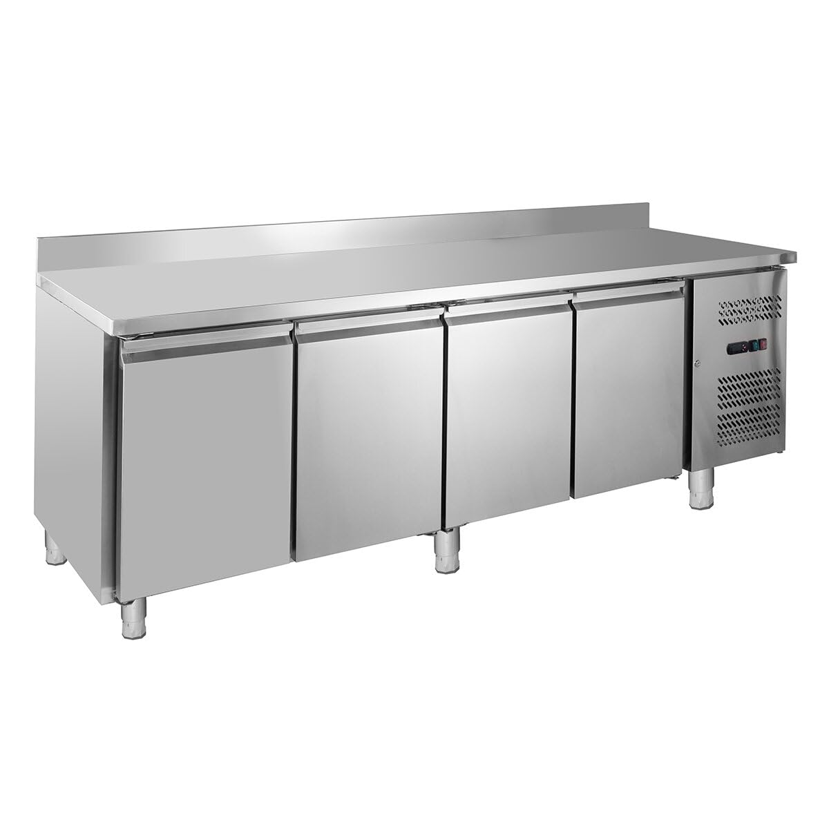GastroHero Table de congélation ECO 4/0 avec dosseret - GN 1/1 | CHR Fournitures de la restauration