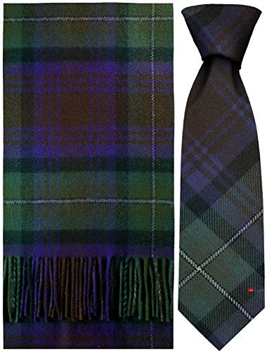 Bufanda y corbata Isle Of Skye Tartan Clan Escocés de alta densidad térmica