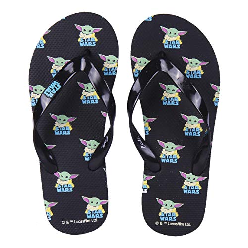 CERDÁ LIFE'S LITTLE MOMENTS 2300004746_T043-C51, Chanclas de Verano de Mandalorian con Licencia Oficial Star Wars Unisex Adulto, Multicolor, 43 EU