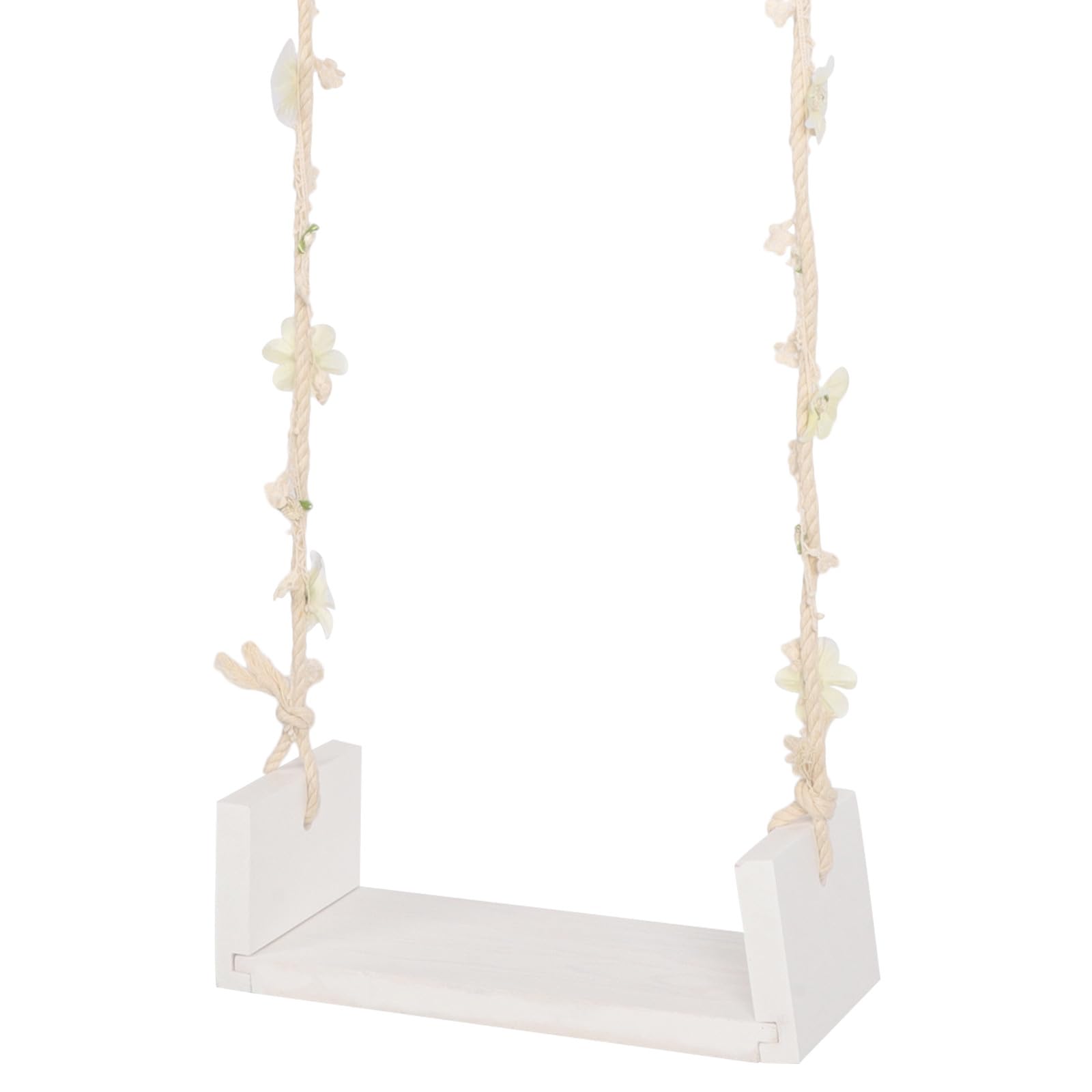 Accessorio Fotografico Altalena in Legno per Servizi Fotografici Ragazzo Ragazza, Decorazione per Prima Infanzia e Oggetti di Scena per Foto di Ragazzo Ragazza