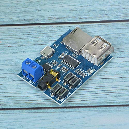 Comimark 2 Pcs Mp3 Lossless Decoders Decoding Power Amplifier Mp3 Player Audio Module Mp3 Decoder Board Support TF Card USB