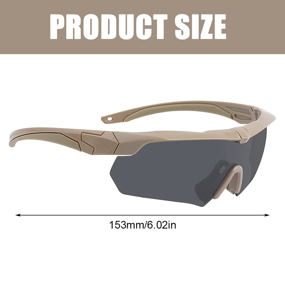 Gafas Militares Polarizadas Protección UV Airsoft con 3 Lentes Intercambiables