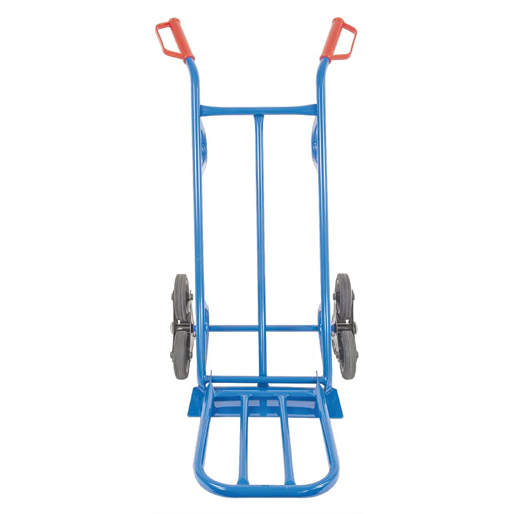 Trestles S20A blau Sackkarre klappbar 200kg Treppensteiger Vollgummireifen Sternräder Transportkarre Sackkarren Treppensackkarre Treppenkarre | große Schaufel | Sicherheitsgriffe | Stahl