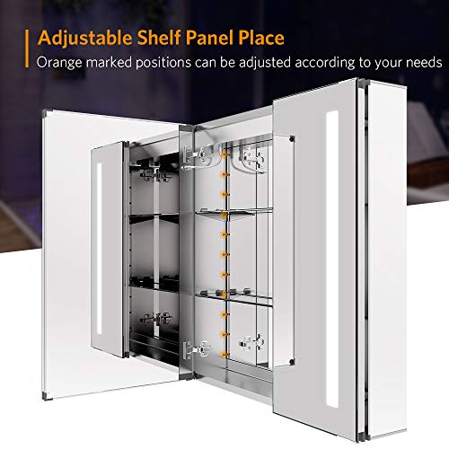 Quavikey® Armadietto a specchio a LED Armadietto a...