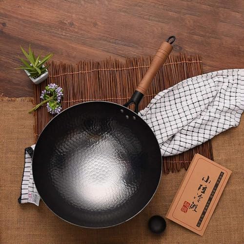 Wok de aluminio forjado 32 cm negro miniatura 3