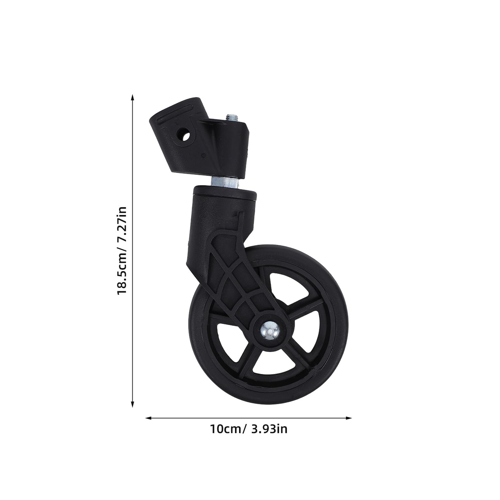 4 Ruote Girevoli Anteriori per Carrelli della Spesa 12,5x25 Mm, Ruote di Ricambio Silenziose e Resistenti per Carrelli Mobili, Facili da Montare, Adatte a Supermercati e Magazzini