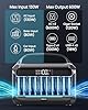 Solar Generator with Panel Included, Portable Power Station 600W with 80W Solar Panel, 288Wh LiFePO4 Battery with AC DC Outlets, Power Bank 2hrs Fast Charging, 7-Port Design for Emergency, Hurricane #3