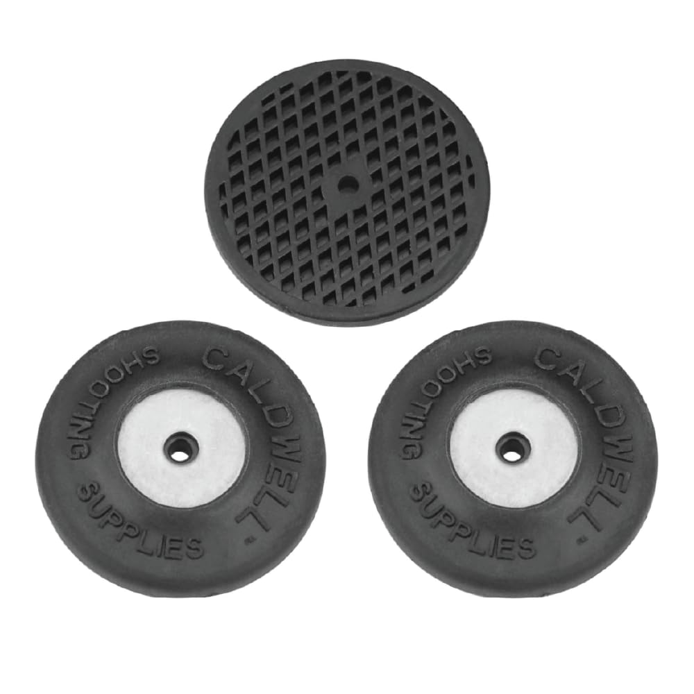 CaldwellReplacement Feet for The Rock BR with Rubber Coating for Sighting In and Shooting Stability, Black