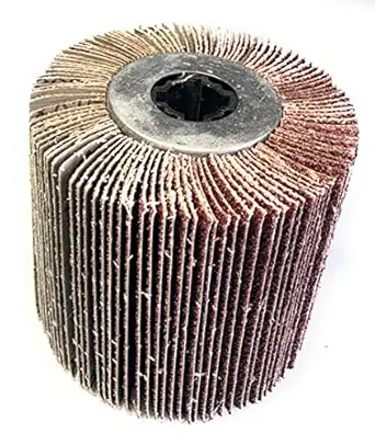 SIGNI Sandpaper Polishing burnishing Drawing Wheel Compatible with Burnishing Machine/Polisher/Sander 120x100mm (40 grit Sandpaper)