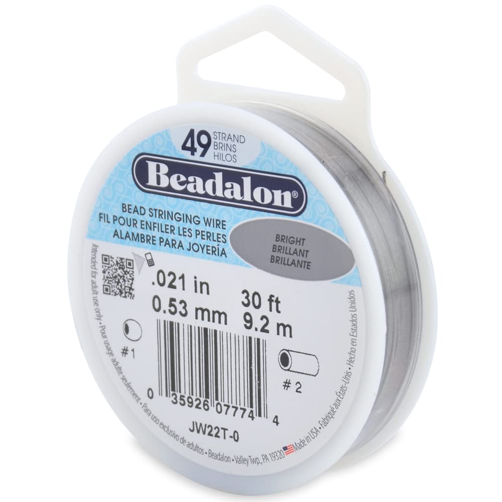 Beadalon Bead Stringing Wire, Bright