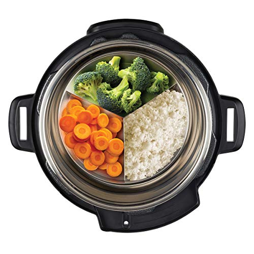 image for Instant Pot Official Round Cook/Bake Pan with Lid & Removable Divider,