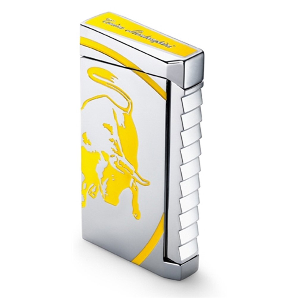 Tonino Lamborghini Il Toro Yellow Torch Flame Lighter
